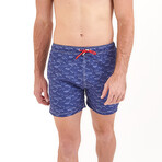 Open Waters Swim Shorts // Navy Blue (X-Small)
