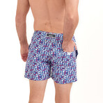 Clam Swim Shorts // Navy Blue (X-Small)