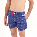 Open Waters Swim Shorts // Navy Blue (X-Small)