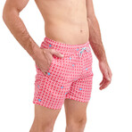 Origamix Swim Shorts // Pink (X-Small)