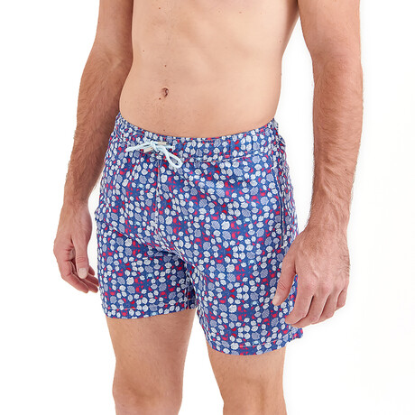 Clam Swim Shorts // Navy Blue (X-Small)