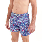 Clam Swim Shorts // Navy Blue (X-Small)