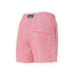 Twinkle Stars Swim Shorts // Red (X-Small)