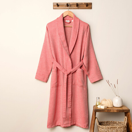 Lycian Peshtemal Bathrobe // Red (Small/Medium)