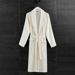 Prestige Shawl Collar Bathrobe // Off White (Small/Medium)