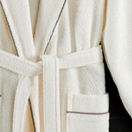 Prestige Shawl Collar Bathrobe // Off White (Small/Medium)