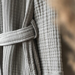 Kimono Muslin Bathrobe // Gray (Small/Medium)