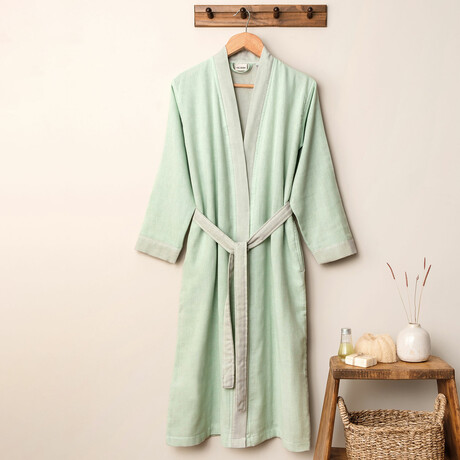 Karya Peshtemal Bathrobe // Mint (Small/Medium)
