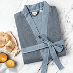 Lycian Peshtemal Bathrobe // Jean Blue (Small/Medium)