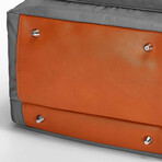 Biten Backpack // Gray + Brown