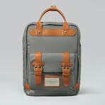 Biten Backpack // Gray + Brown