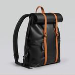 Splash Backpack // Black + Brown