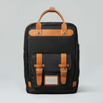 Biten Backpack // Black + Brown