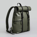 Splash Backpack // Olive + Brown