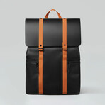 Splash Backpack // Black + Brown
