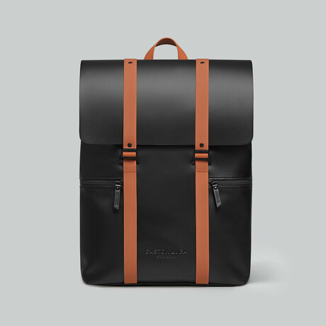 Splash Backpack + 16" Laptop Pocket // Black + Brown