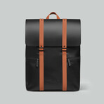 Splash Backpack + 16" Laptop Pocket // Black + Brown