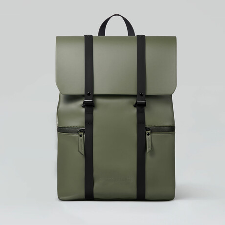 Splash Backpack // Olive + Brown
