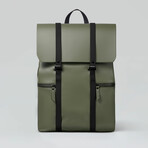 Splash Backpack // Olive + Brown
