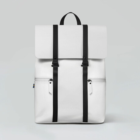 Splash Backpack // White + Black