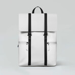 Splash Backpack // White + Black