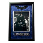 Christian Bale // Autographed "Batman" 11x14 Photo // Framed