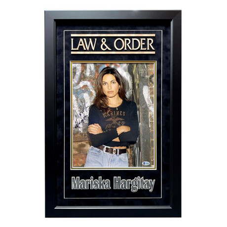 Mariska Hargitay // Signed "Law & Order: SVU" 11x14 Photo // Framed