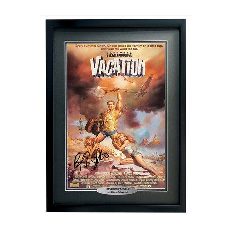Beverly D'Angelo // Signed "Vacation" Movie Poster // Framed