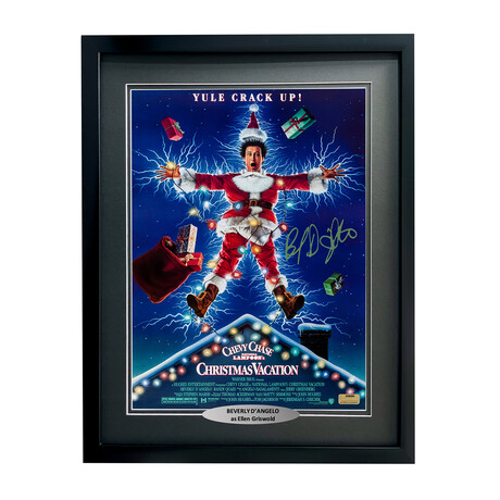 Beverly D'Angelo // Signed "Christmas Vacation" Movie Poster // Framed