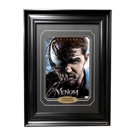 Tom Hardy // Venom // Signed + Framed 11x17 Movie Poster