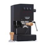 Classic Premium // Wood Handle Tamper + Portafilter // Thunder Black