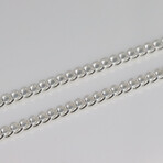 Sterling Silver Flat Cuban Link Chain Necklace // 4mm (18" // 18.6g)