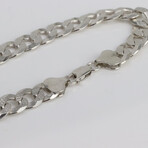 Sterling Silver Mega Cuban Link Chain Bracelet // 9.5mm // 8"
