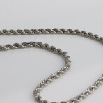 Sterling Silver Rope Chain Necklace // 3mm (18" // 6.4g)