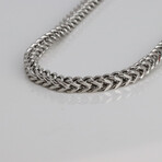 Sterling Silver Mega Franco Link Chain Necklace // 7mm // 32"