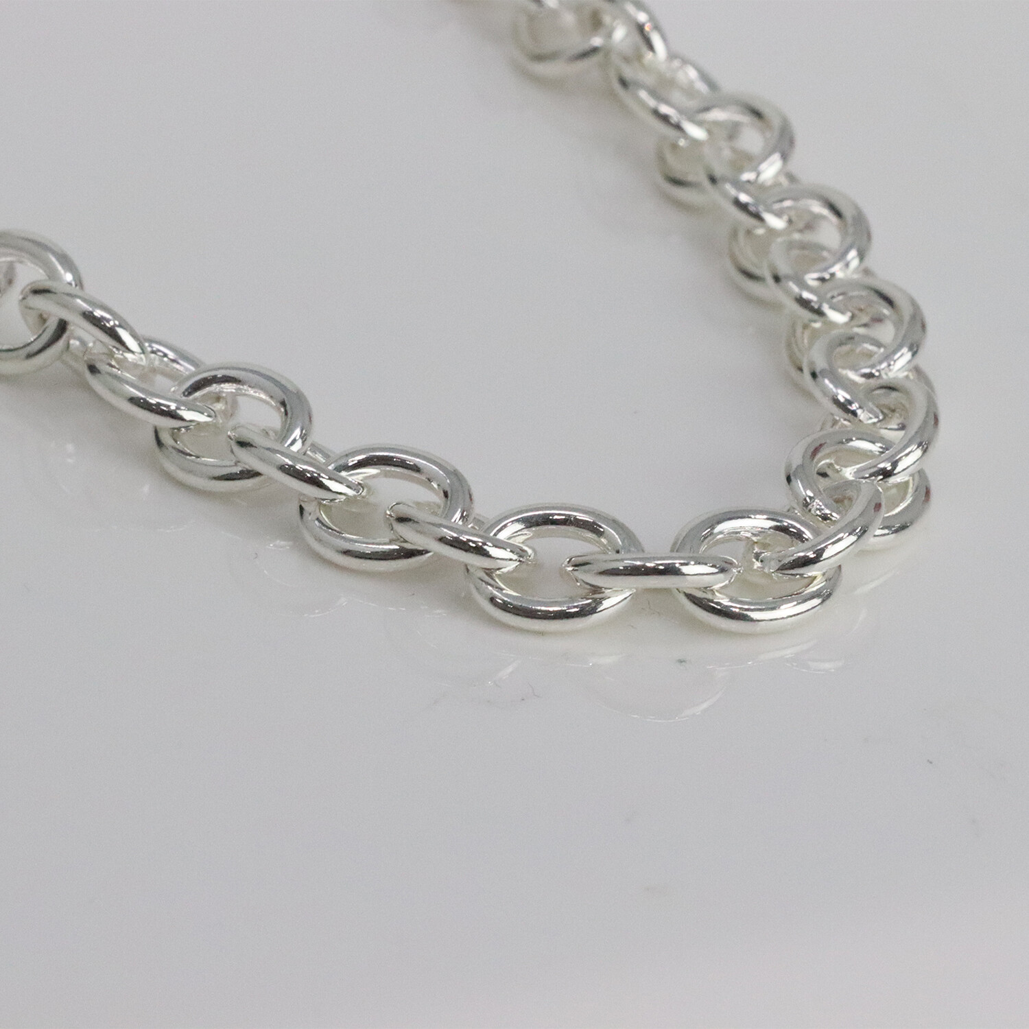 Sterling Silver Mega Cable Link Chain Necklace // 8mm (24