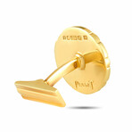 Piaget // 18K Yellow Gold Round Cufflinks // Estate