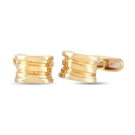Bulgari // B.Zero1 18K Yellow Gold Cufflinks // Estate