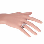 Cartier // Nouvelle Vague 18K White Gold + Diamond Crossover Ring // Ring Size: 6.5 // Estate