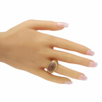 Pomellato // 18K Yellow Gold + White Topaz Ring // Ring Size: 8 // Estate