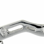 Luca Carati // D-Duke Sterling Silver + Onyx Rectangle Cufflinks // New