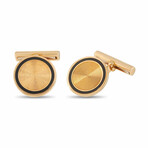 Van Cleef & Arpels // 18K Yellow Gold Enameled Cufflinks // Estate