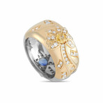 Chanel // Day Night 18K Yellow Gold + 18K White Gold Diamond + Sapphire Ring // Ring Size: 5.5 // Estate