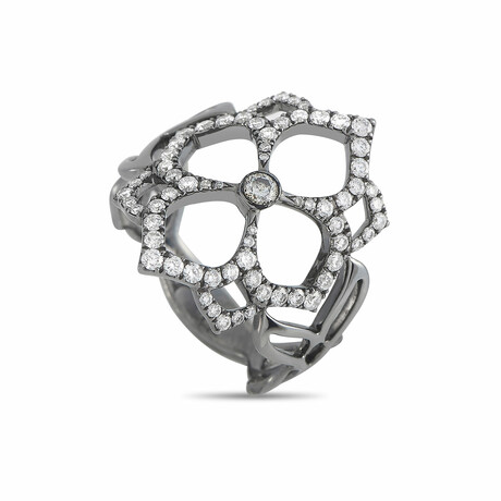 Messika // Rhodium-Plated 18K White Gold + Diamond Ring // Ring Size: 6.75 // Estate