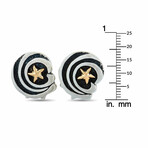 King Baby // Silver Eagle Star Cufflinks // New
