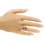 Mouawade // 18K Yellow Gold + Diamond + Ruby Ring // Ring Size: 6 // Estate