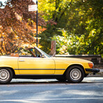 Rare 1976 Mercedes 450SL // Yellow