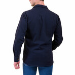 European Flannel Shirts // Navy Blue (XS)