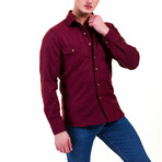 Flannel Shirts // Burgandy (XS)