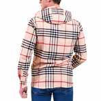 Plaid Hooded Flannel // Tan (S)